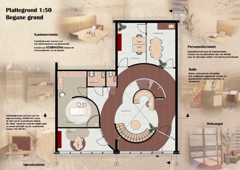 Plattegrond begane grond, schaal 1:50