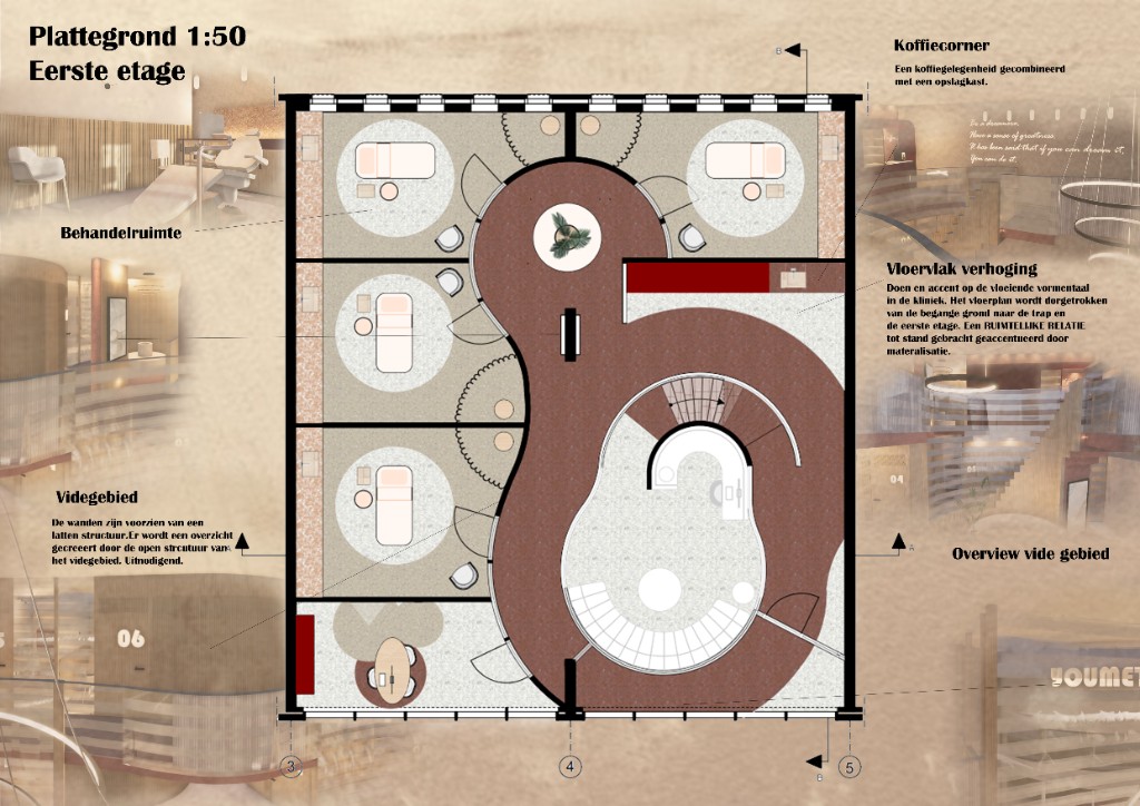 Plattegrond eerste etage, schaal 1:50