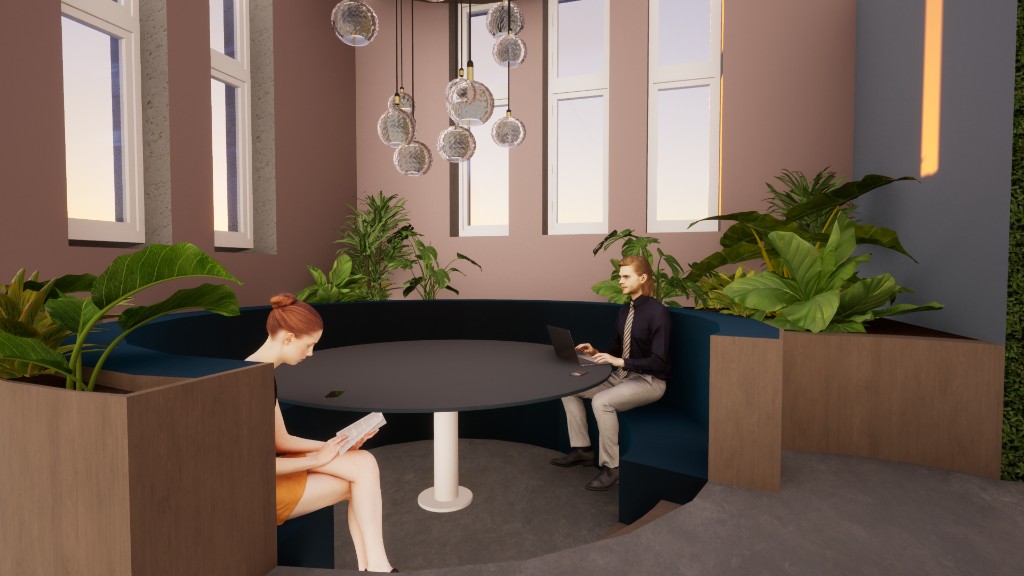 Zitnook op de eerste etage
